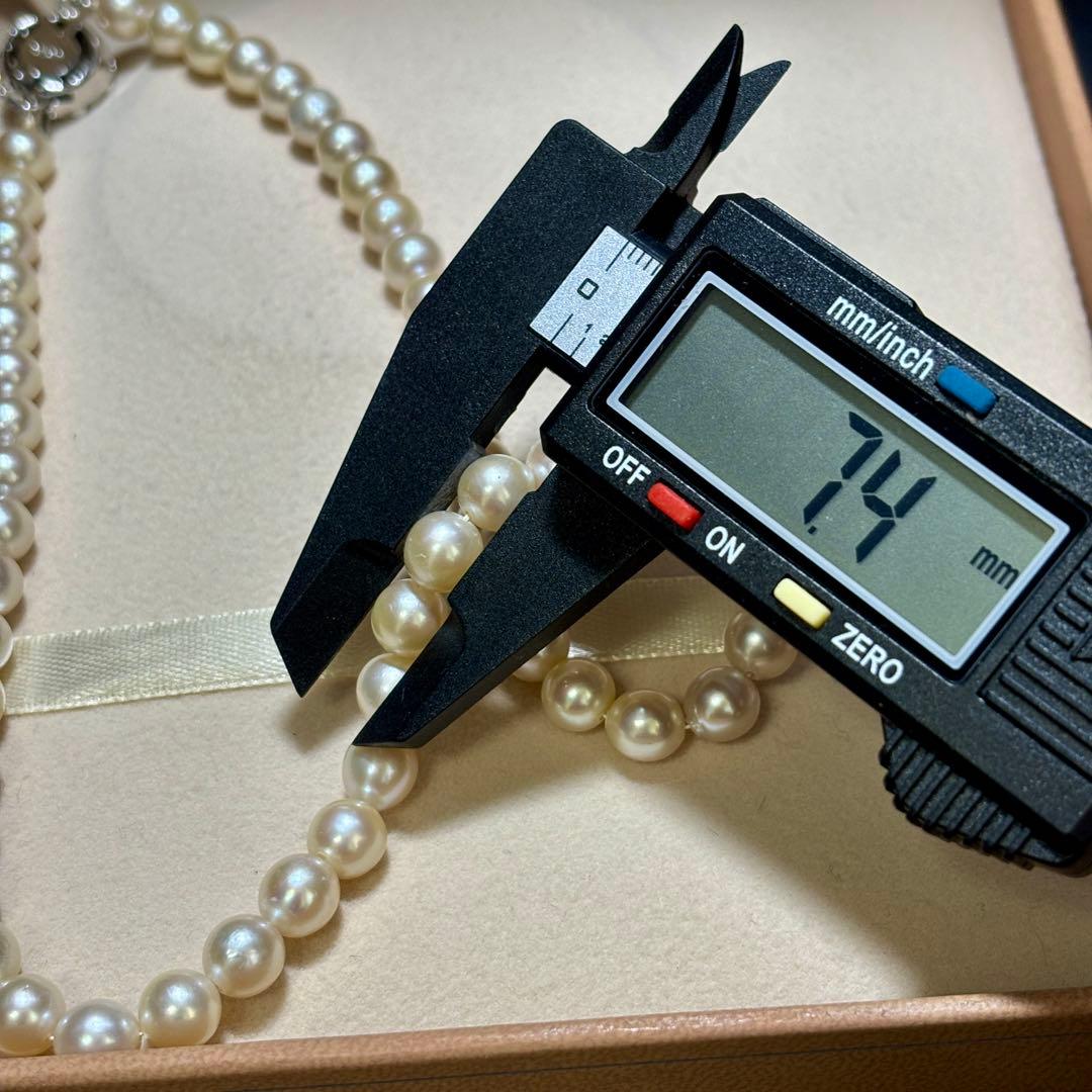 【✨テリ強✨】あこや真珠　ネックレス　約7.0-7.5 冠婚葬祭　レディース