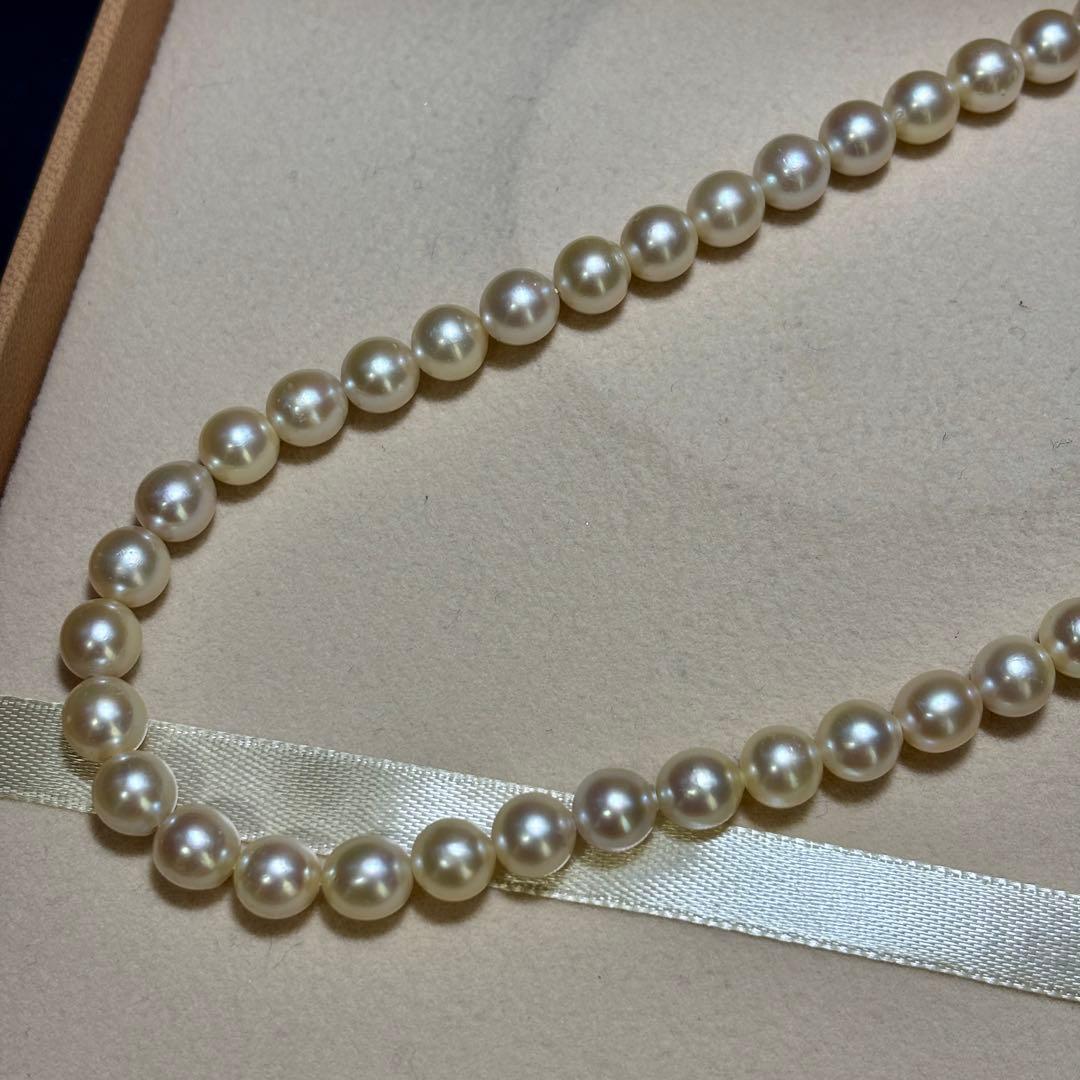【✨テリ強✨】あこや真珠　ネックレス　約7.0-7.5 冠婚葬祭　レディース