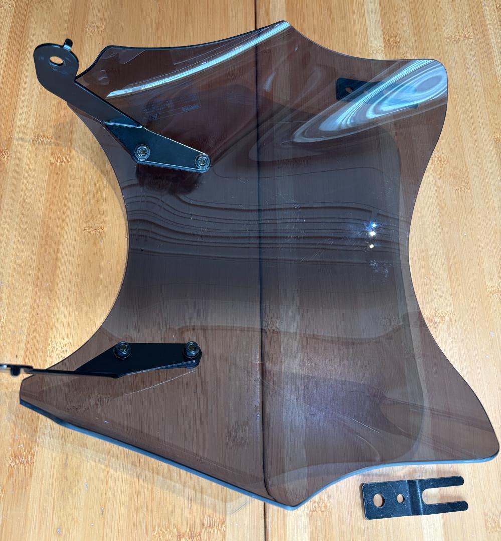 W650　デイトナ（Daytona） ブラストバリアースモークと専用ステー