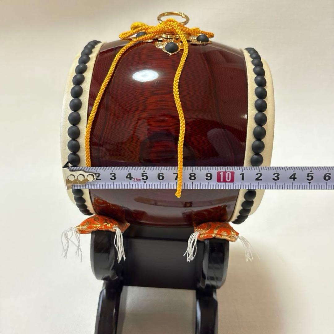 ミニ和太鼓　バチ　本格的太鼓　太鼓　台セット　記念品　装飾品