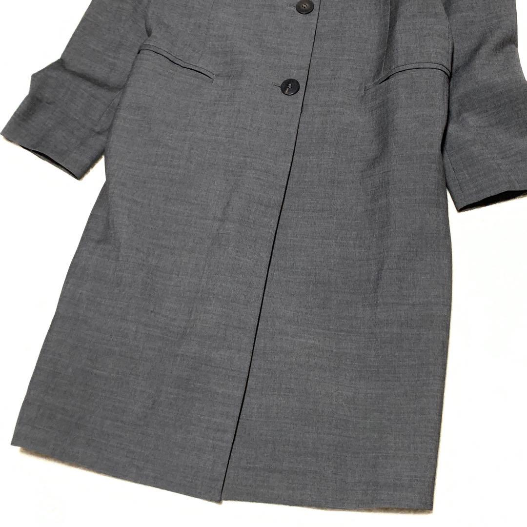 ★ しえな様　マックスマーラ　ロングチェスターコート　グレー　伸縮　L