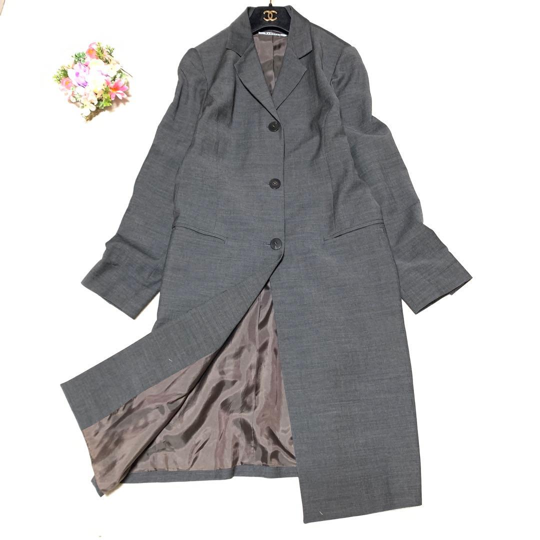 ★ しえな様　マックスマーラ　ロングチェスターコート　グレー　伸縮　L