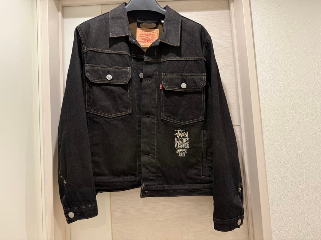 【STUSSY】levi's cotton trucker jacket L