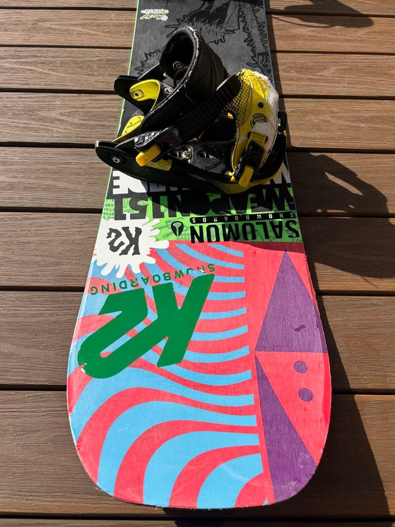 【値下】K2 スノーボード バインディング付きセット