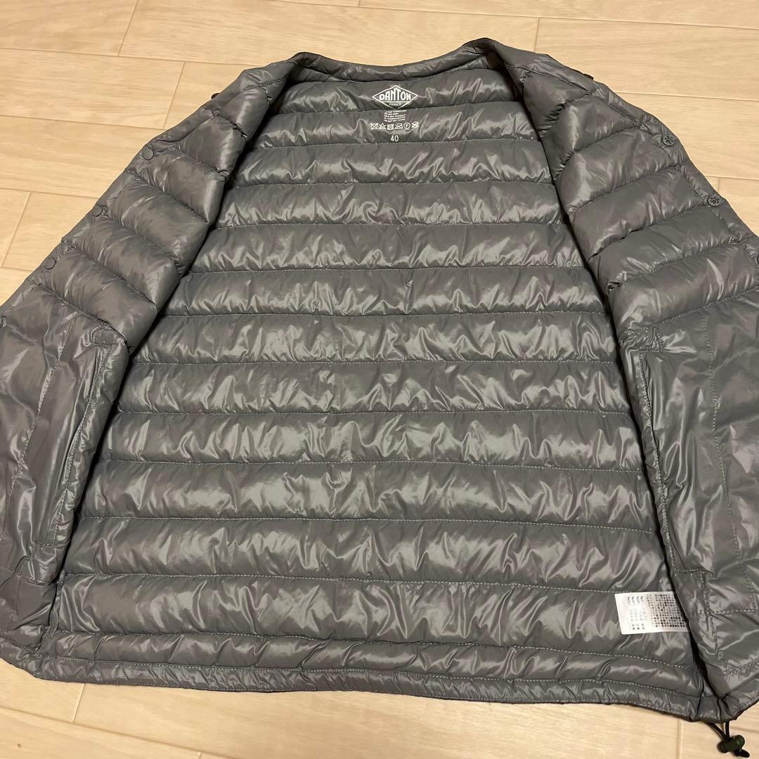 ダントン DANTON インナー ダウンベスト　40 カーキ