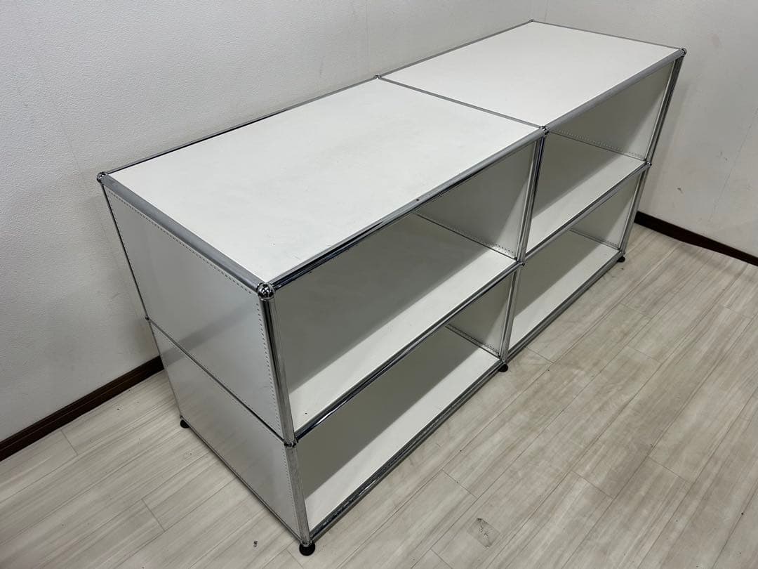 USMハラー　キャビネット　白　2列3段