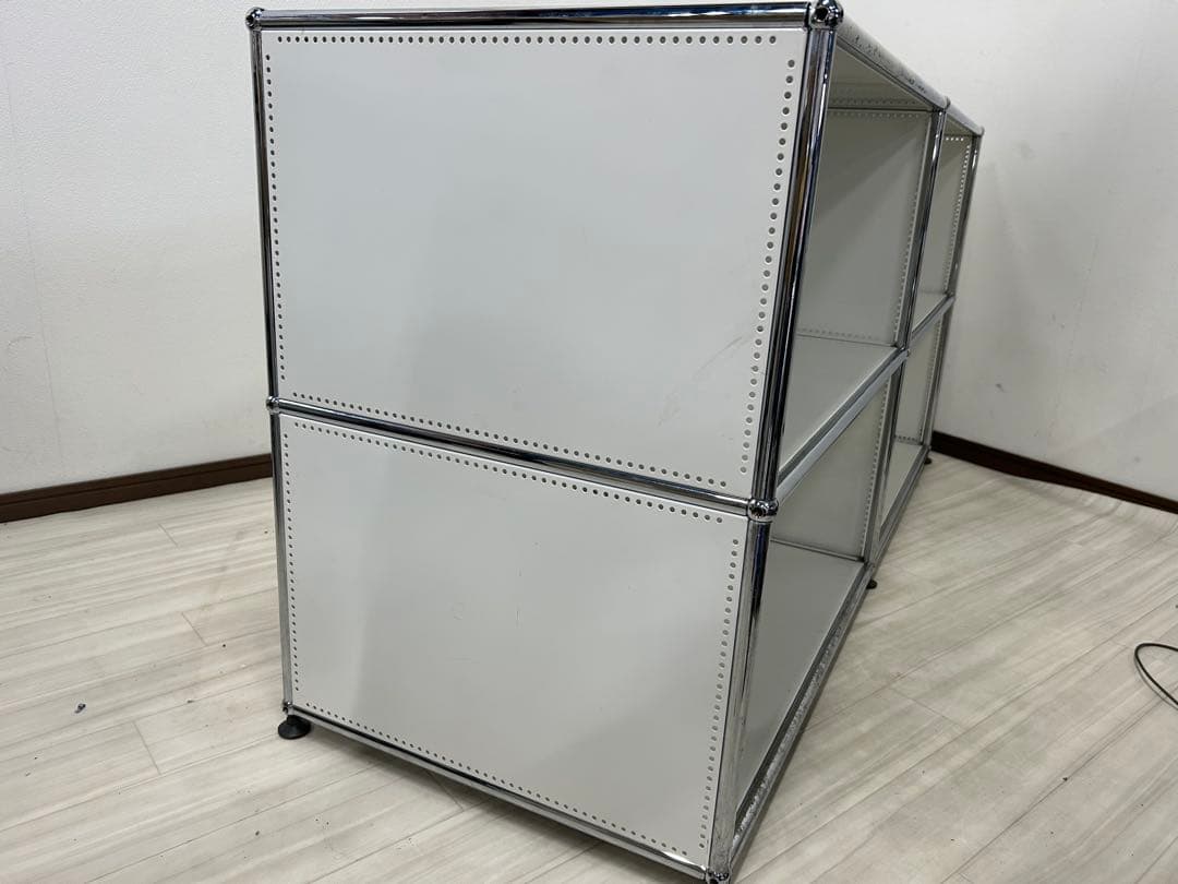 USMハラー　キャビネット　白　2列3段