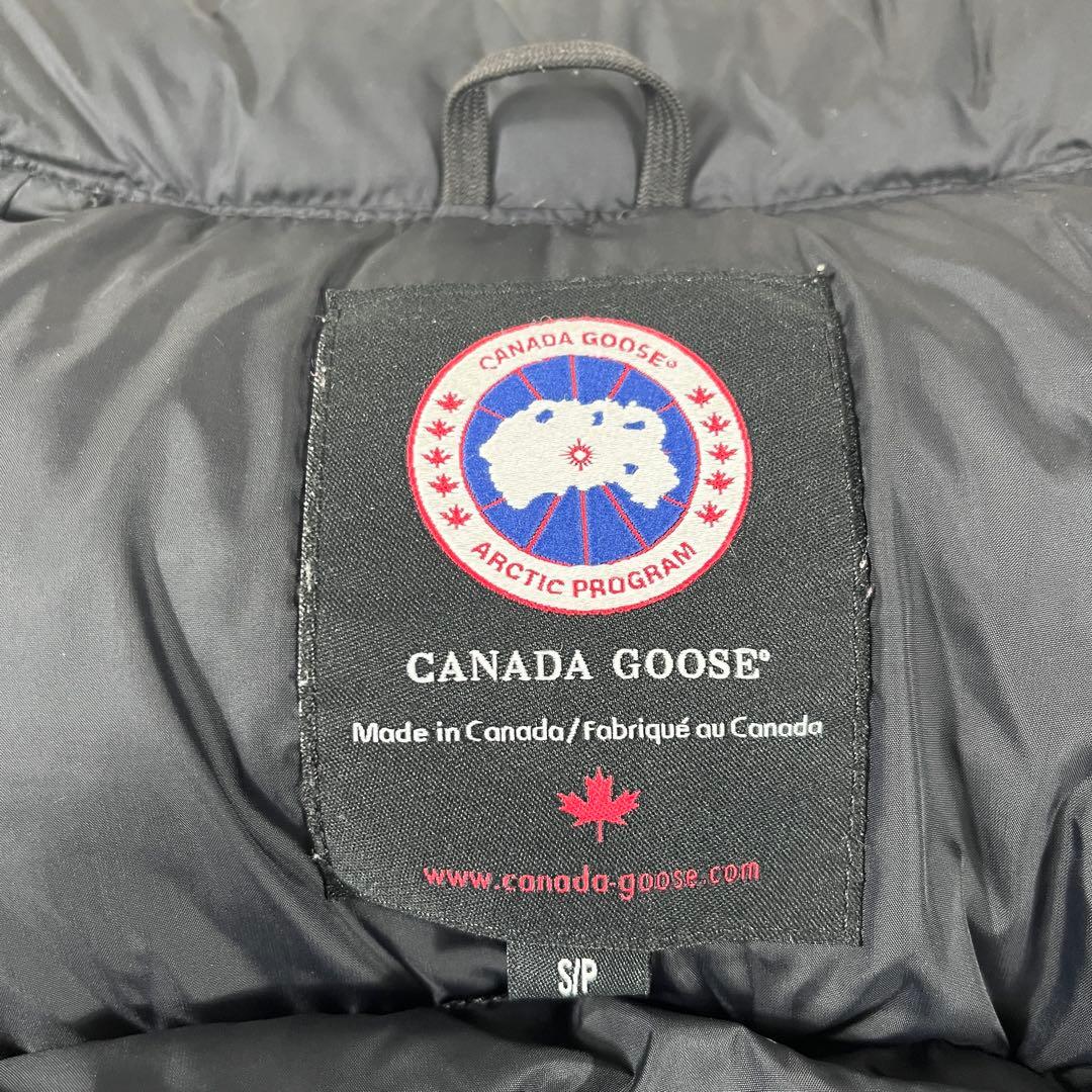 ✨カナダグース ダウンベスト ジャケット ダブルジップ ワッペン 刺繍 ブラック
