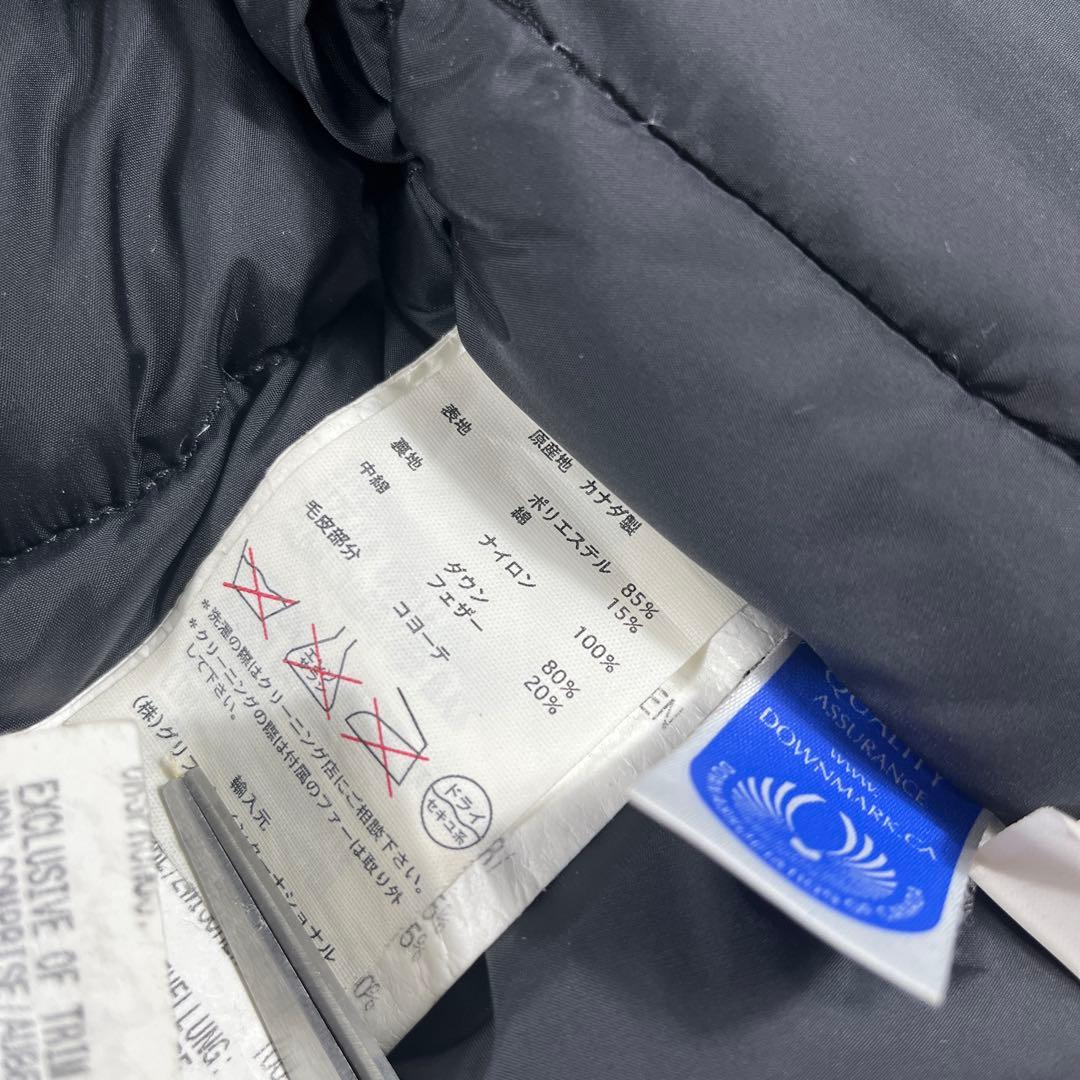 ✨カナダグース ダウンベスト ジャケット ダブルジップ ワッペン 刺繍 ブラック