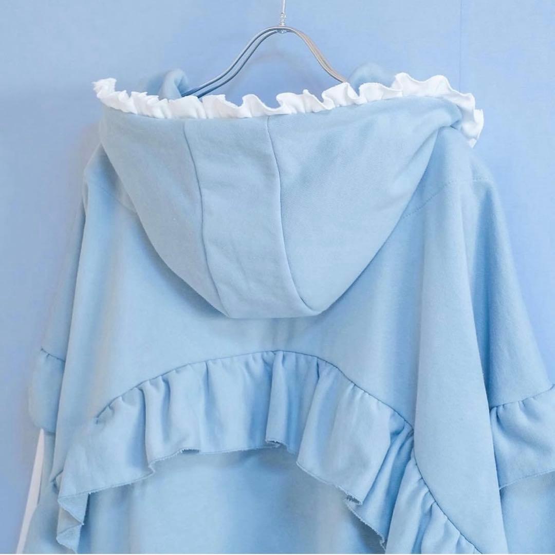 satoi パーカー　フリルパーカー　フーディ　Bigパーカー　クリーニング済み