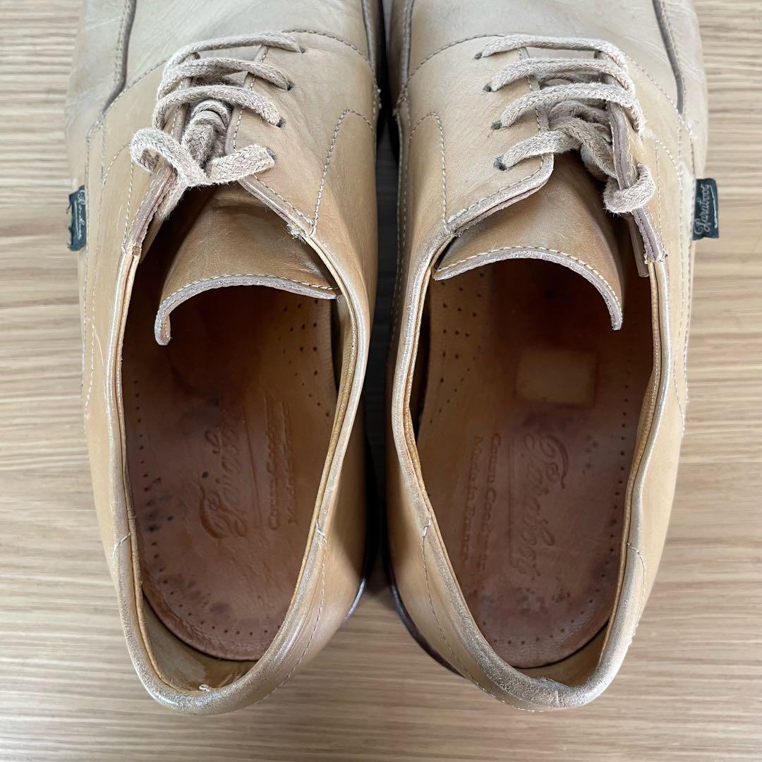 パラブーツ　ビジネスシューズ　革靴　キャメル　9.5