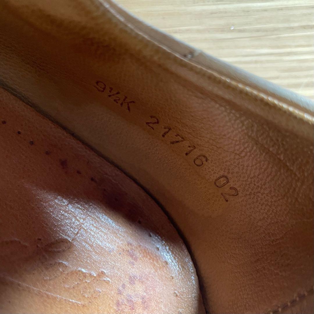 パラブーツ　ビジネスシューズ　革靴　キャメル　9.5