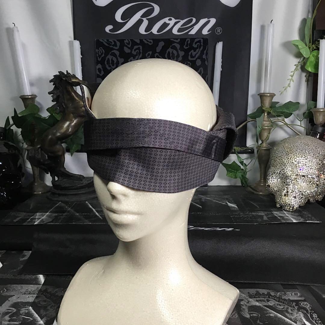 ロエン ROEN シルク 100％ グレー ブラック ネクタイ