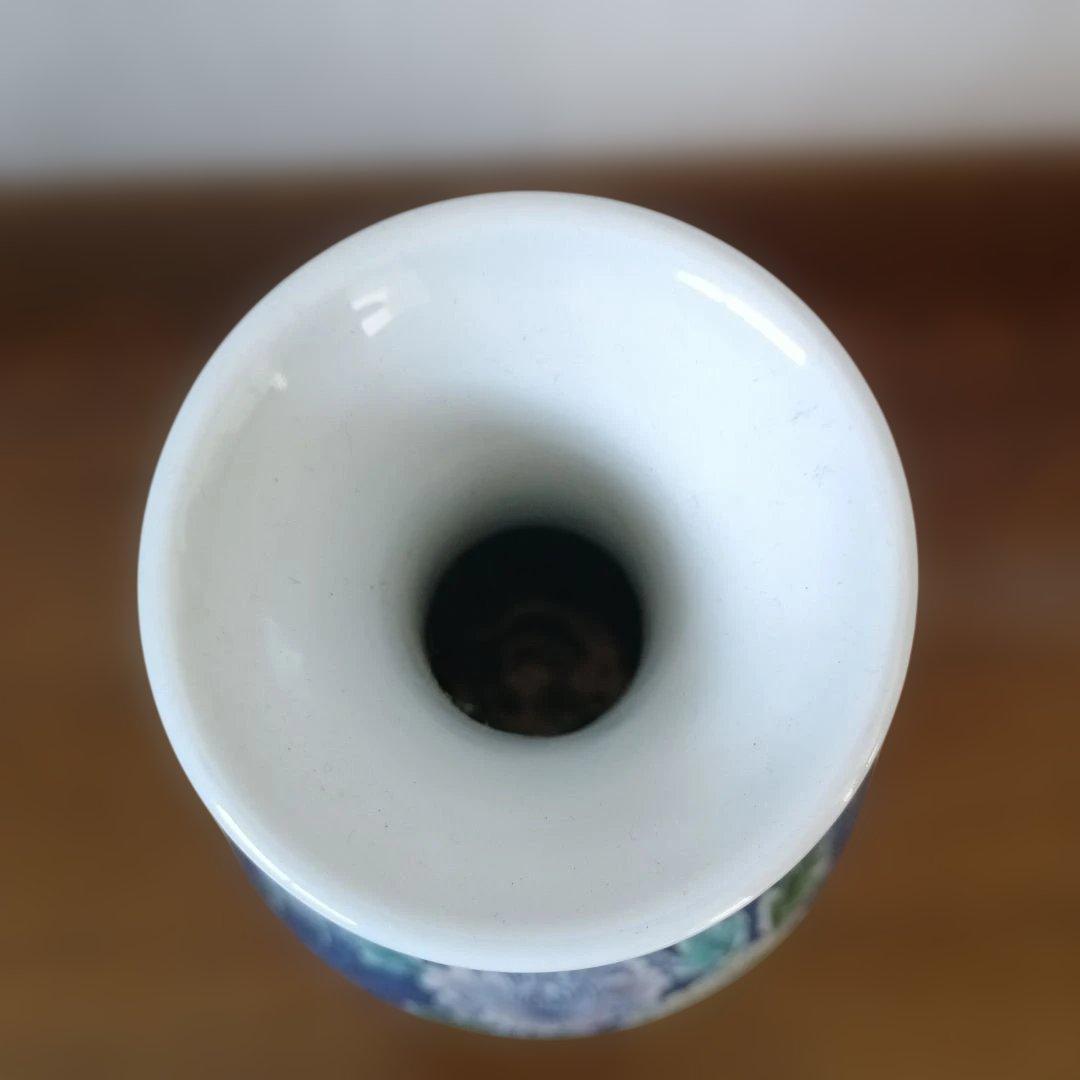 花柄　花瓶　村上玄輝？