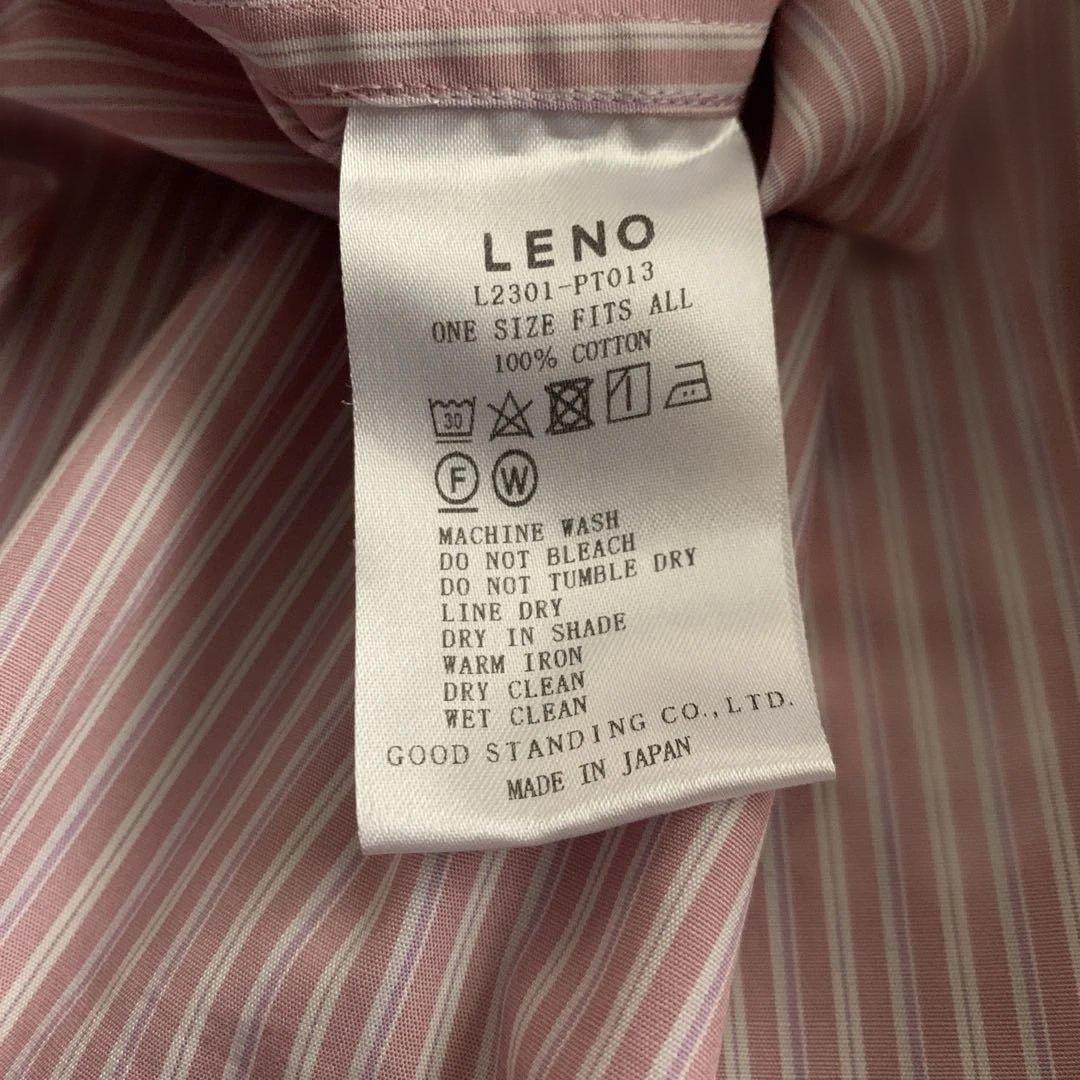 LENO ピンクストライプ　オールインワン