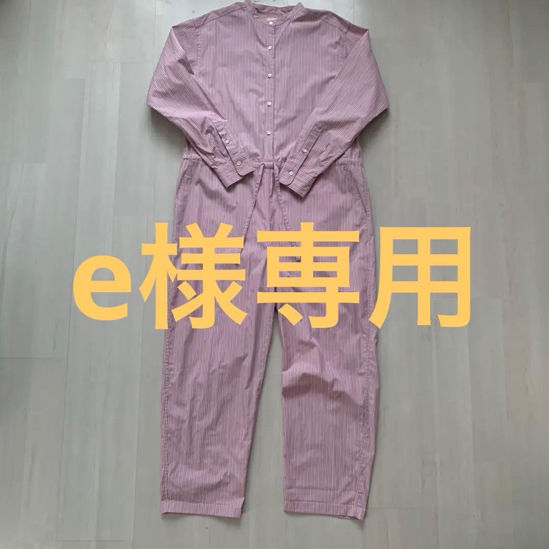 LENO ピンクストライプ　オールインワン