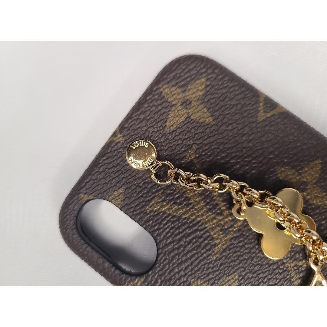 ルイヴィトン モノグラム iPhoneケース X/XS チェーン チャーム
