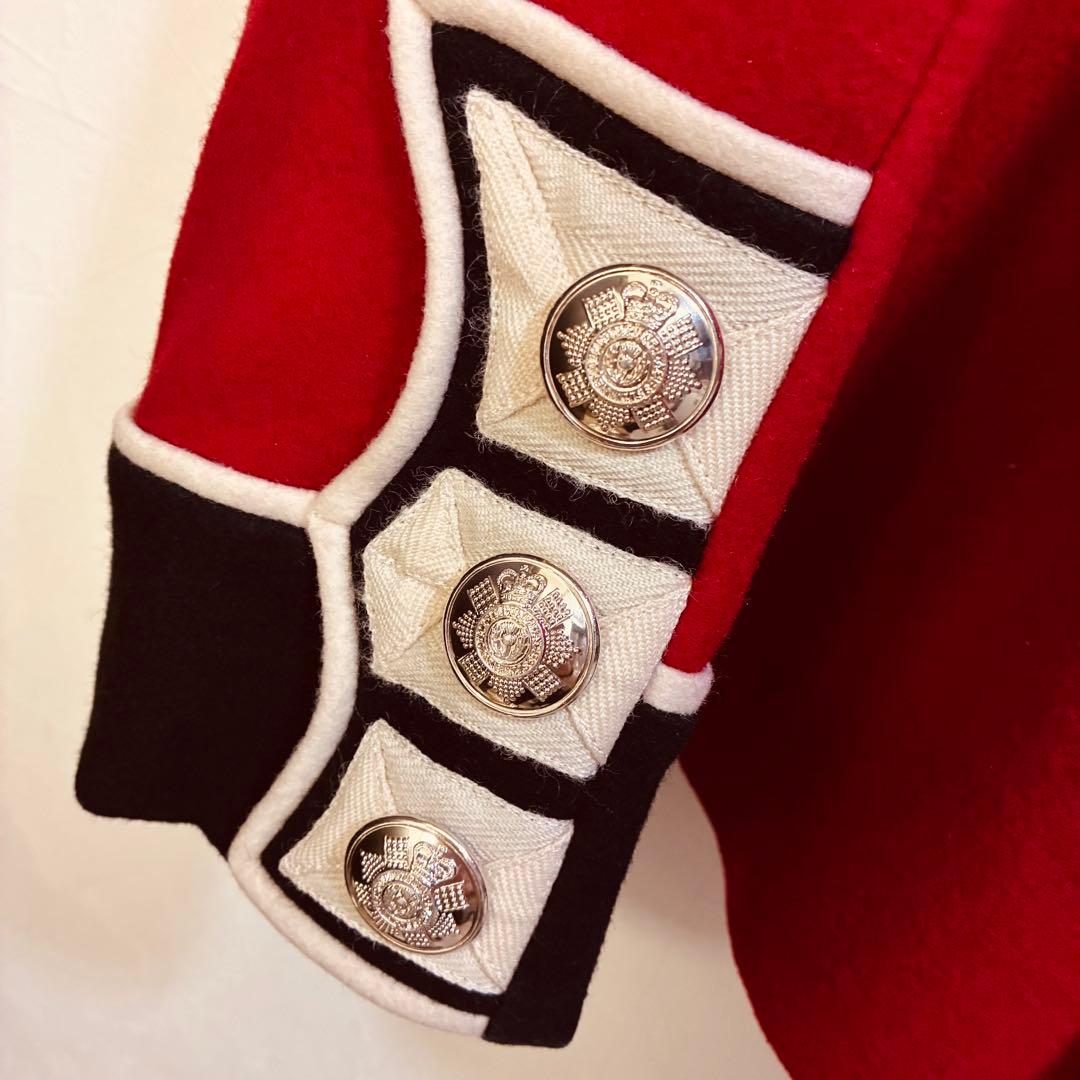 イギリス 近衛兵 ジャケット ウール RED 赤　軍服 グループサウンズ　衣装