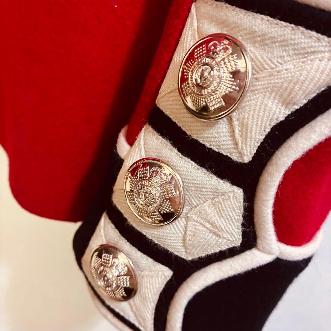 イギリス 近衛兵 ジャケット ウール RED 赤　軍服 グループサウンズ　衣装