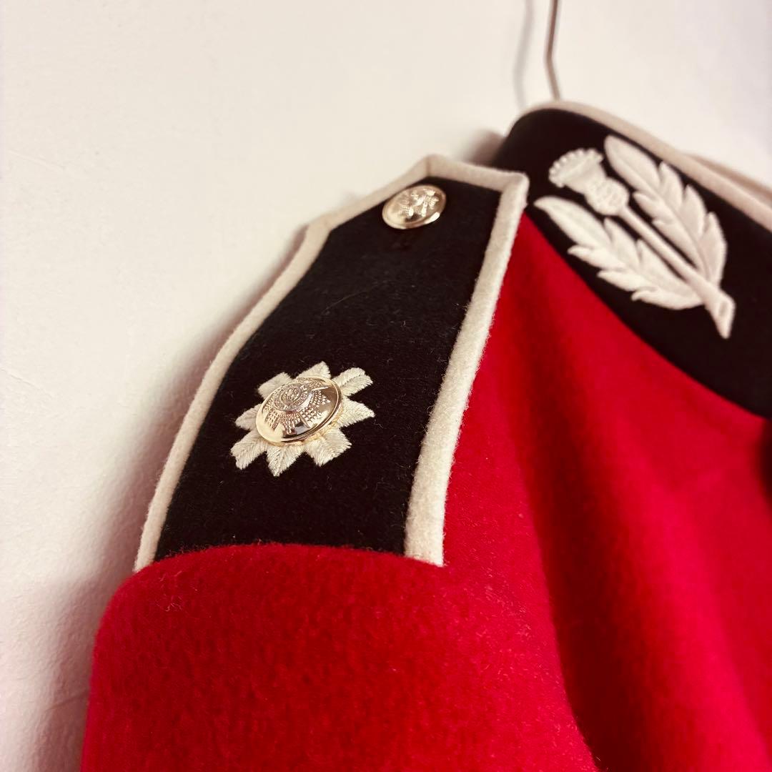 イギリス 近衛兵 ジャケット ウール RED 赤　軍服 グループサウンズ　衣装