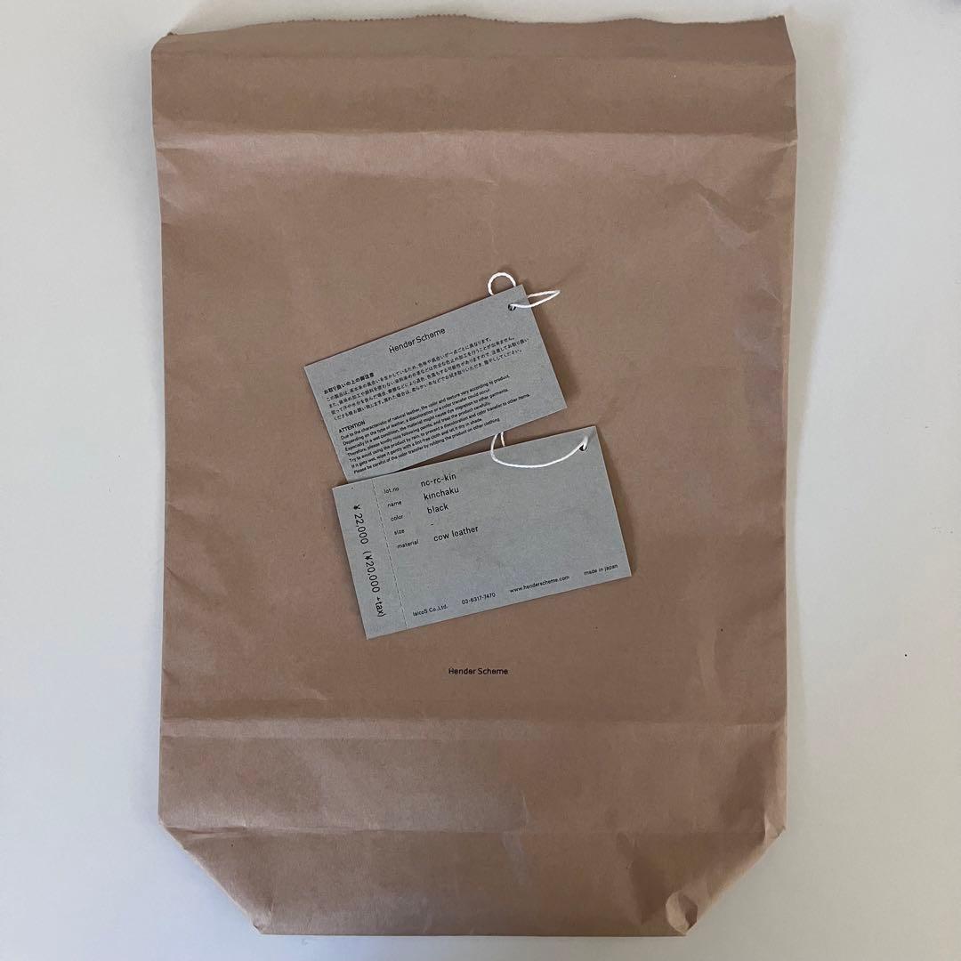 バッグ henderscheme kinchaku BLACK