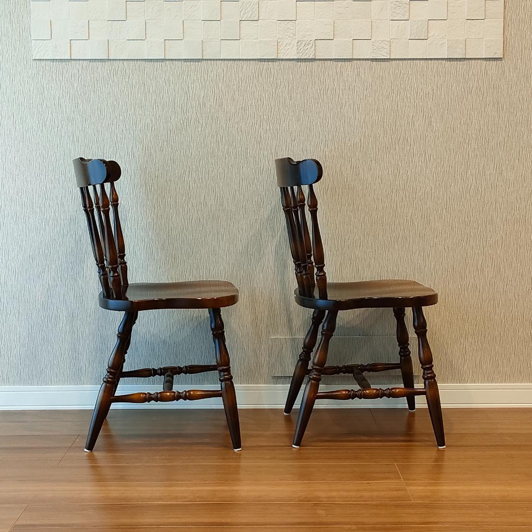 飛騨産業　キツツキ　ウィンザーチェア　2脚セット