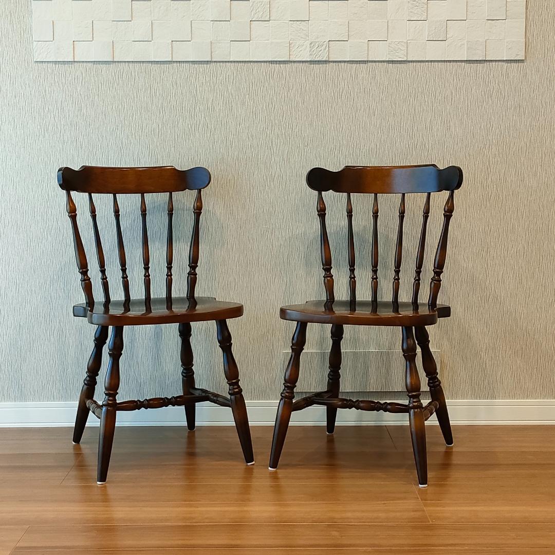 飛騨産業　キツツキ　ウィンザーチェア　2脚セット