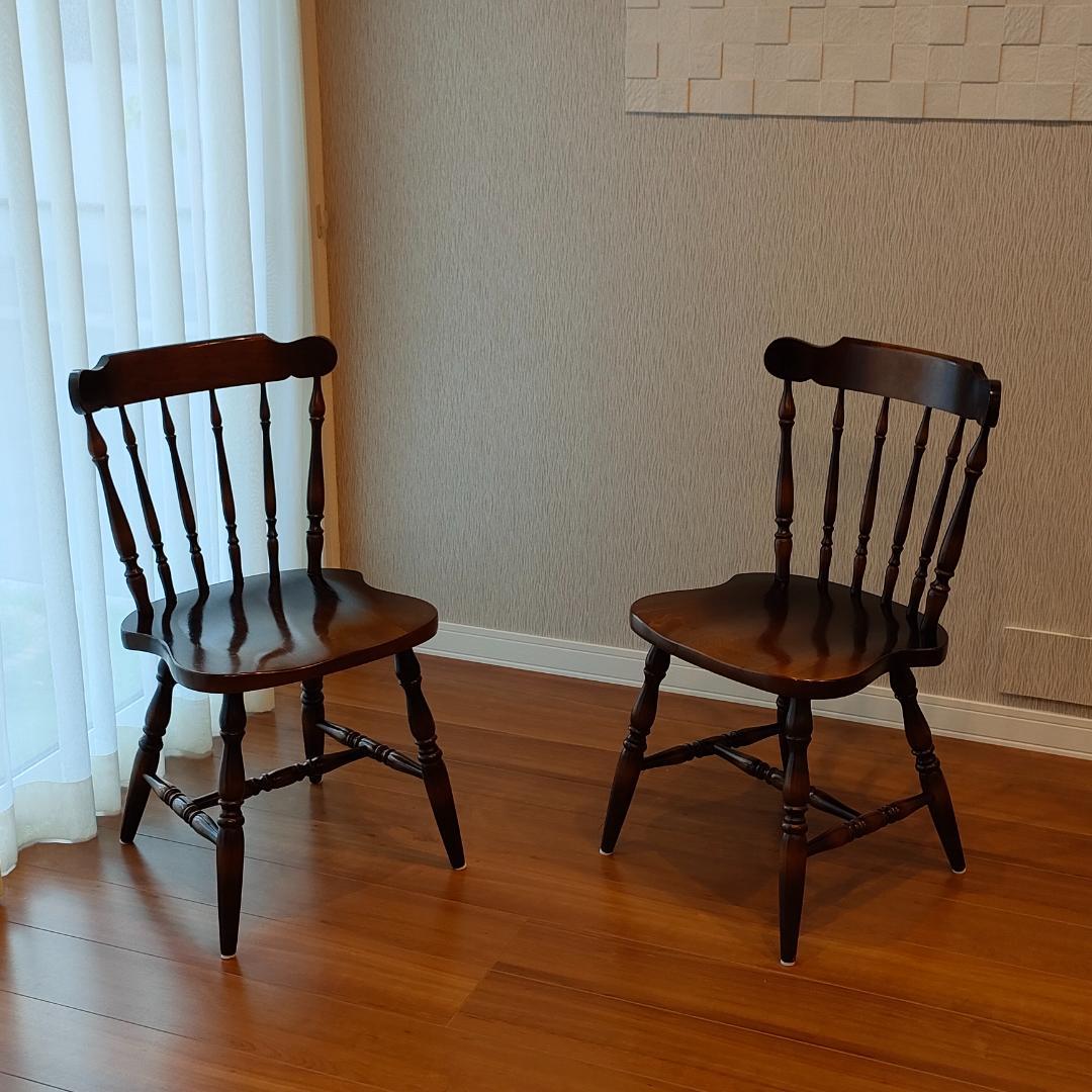 飛騨産業　キツツキ　ウィンザーチェア　2脚セット