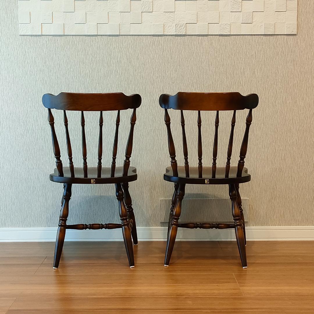 飛騨産業　キツツキ　ウィンザーチェア　2脚セット