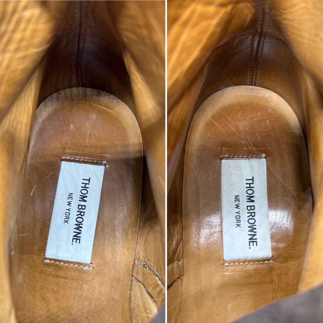 THOM BROWNE トムブラウン レースアップブーツ スエード トリコロール