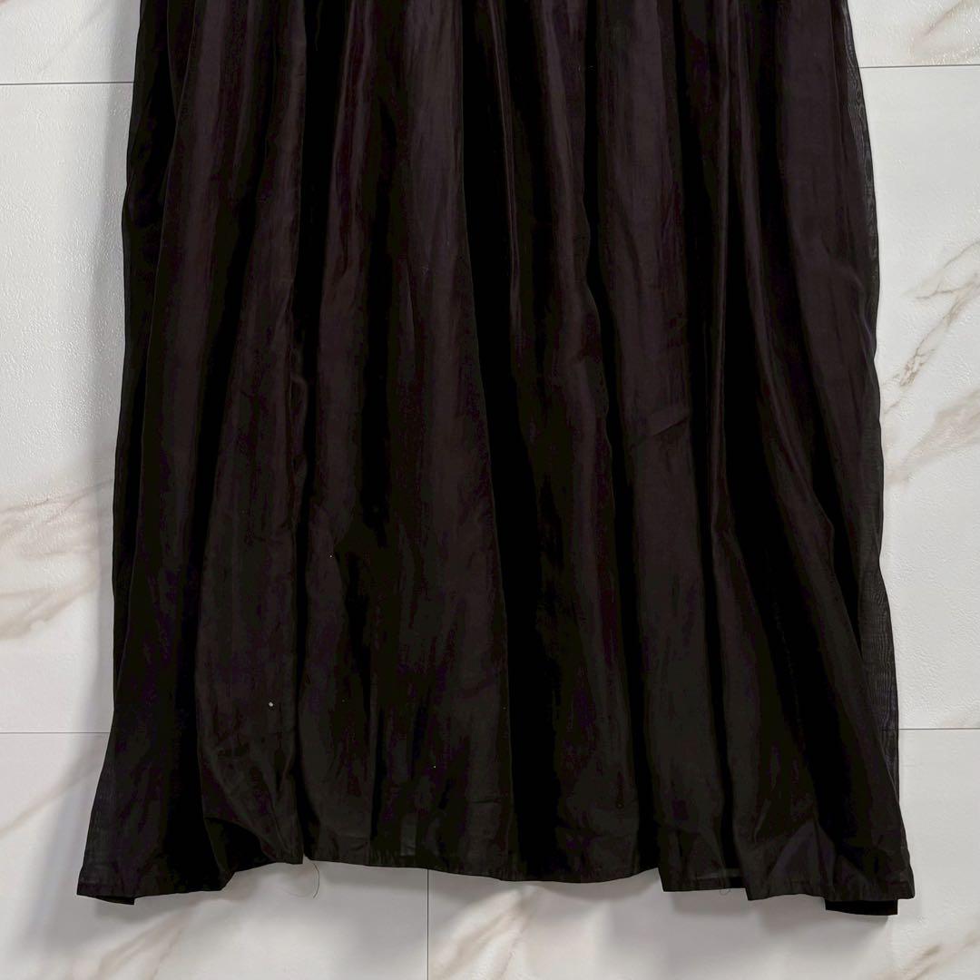 【極美品】Aya × CAROLINA GLASER フリルワンピース M 黒