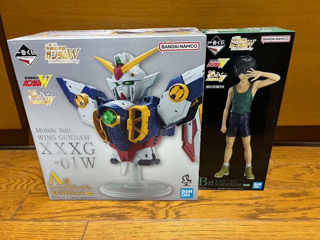 一番くじ 新機動戦記ガンダムW A B賞セット　ヒイロ　ウイングガンダム