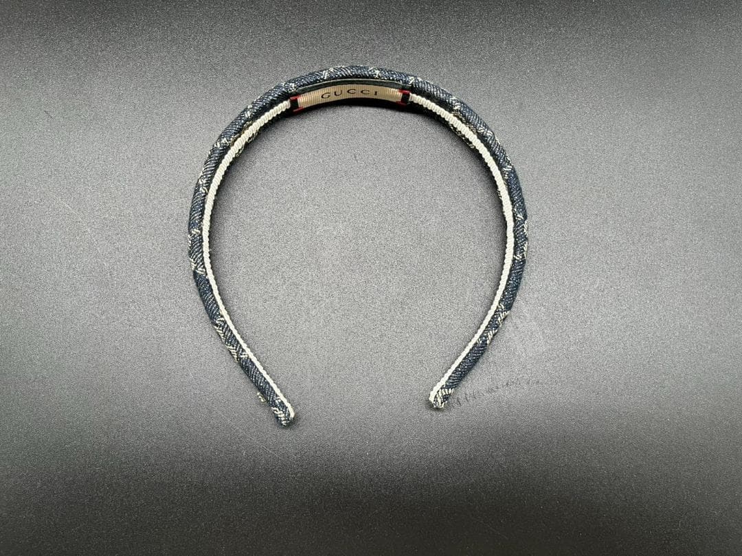★GUCCI グッチ カチューシャ エコウォッシュドデニムヘアバンド