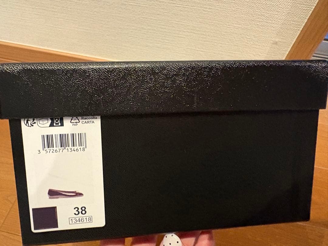 CHANELシャネル　バレリーナ　カーフスキン黒✖️黒　バレエシューズ