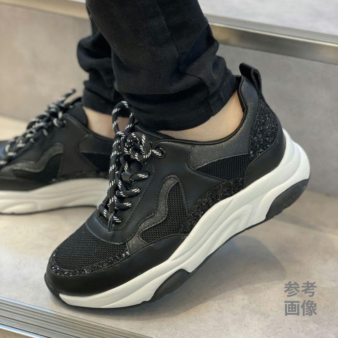 大人気モデル【美品】+diana 厚底ダッドスニーカー グリッター 足長美脚効果