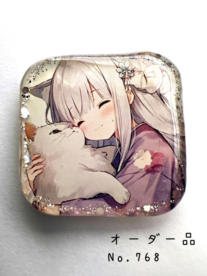 モカ吉様 レジン ヘアゴム