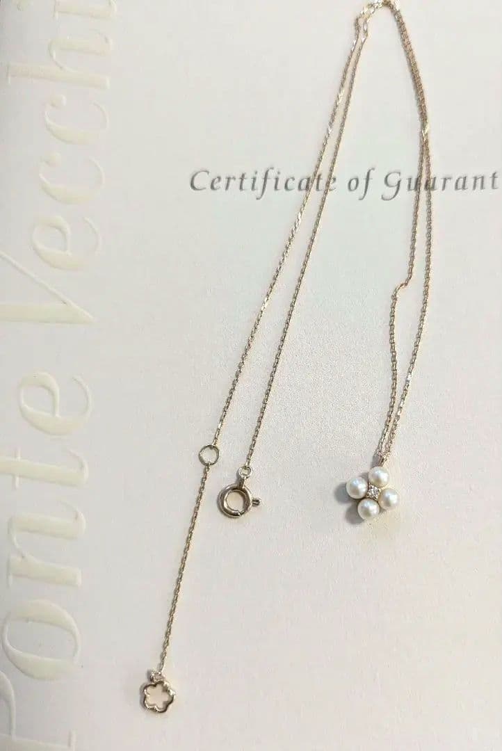 ポンテヴェキオ　パールフラワー　ネックレス