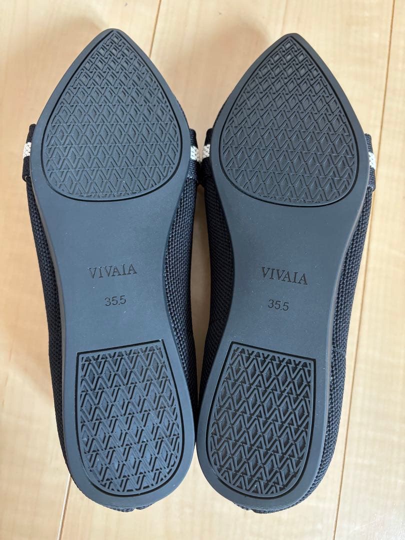 【VIVAIA】ポインテッドトゥ リボン付き ローファー　22.5