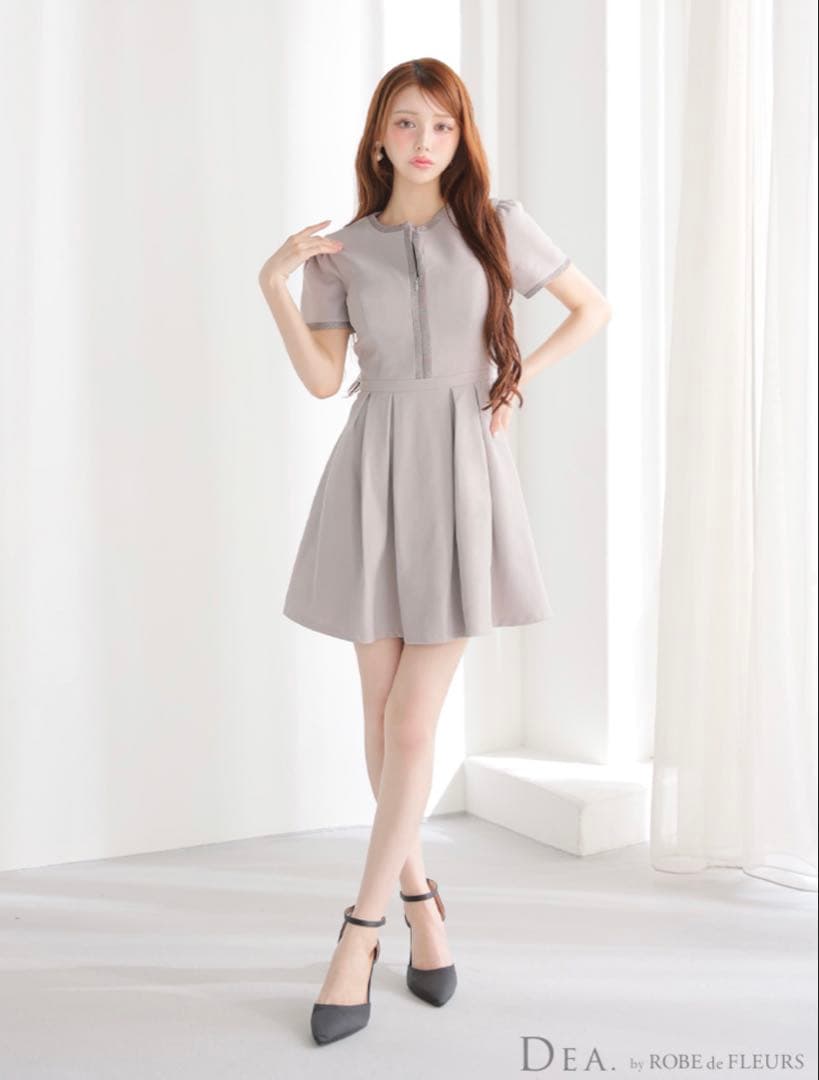 DEA. ミニドレス キャバドレス 半袖 フレア