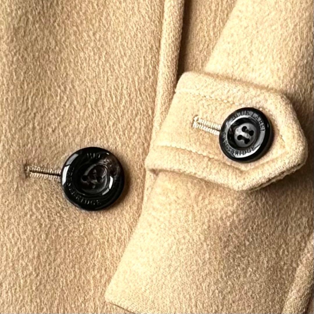 BLUE LABEL CRESTBRIDGE ロングコート　ウール混　ファー