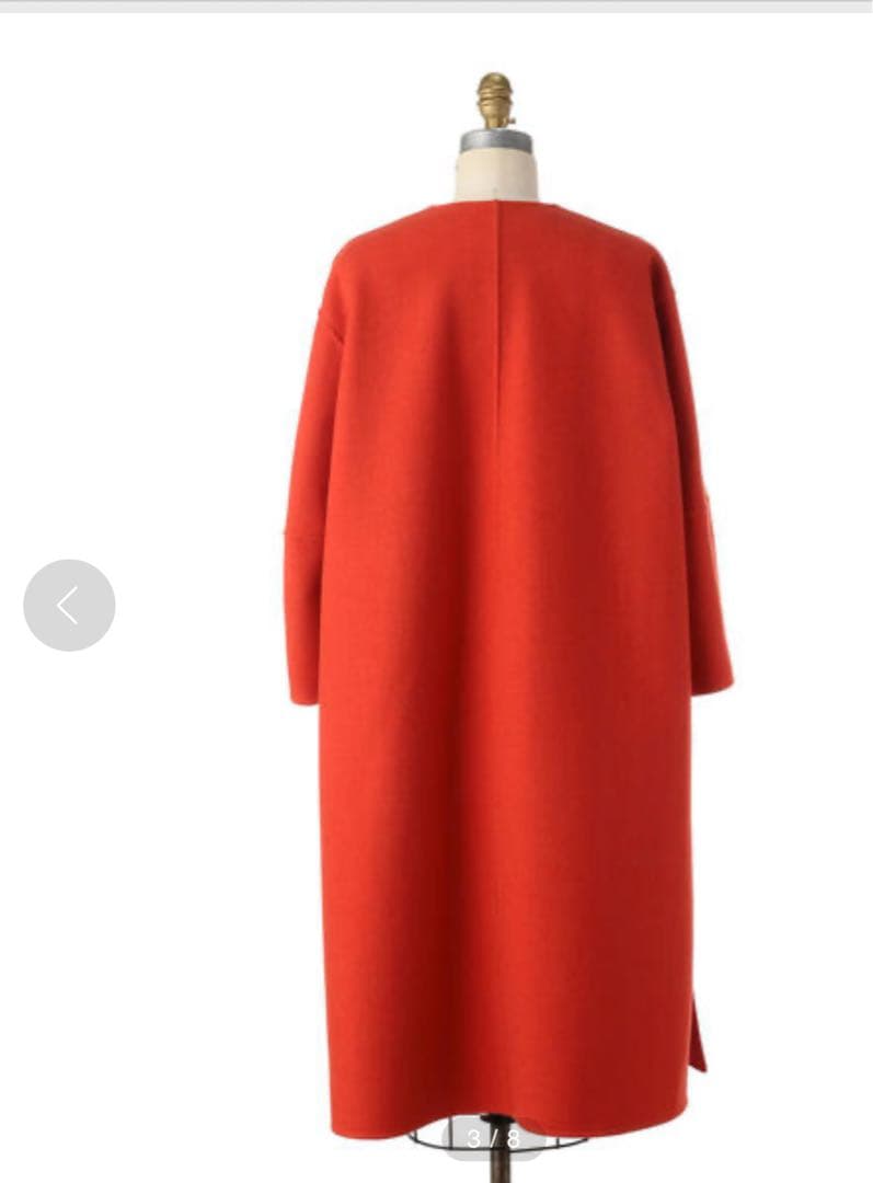 【Drawer】即完売したウールカシミヤ ノーカラーコート