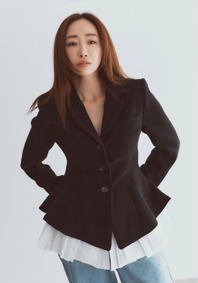 CADUNE×神崎恵コラボ　ペプラムジャケット（紙タグ付）