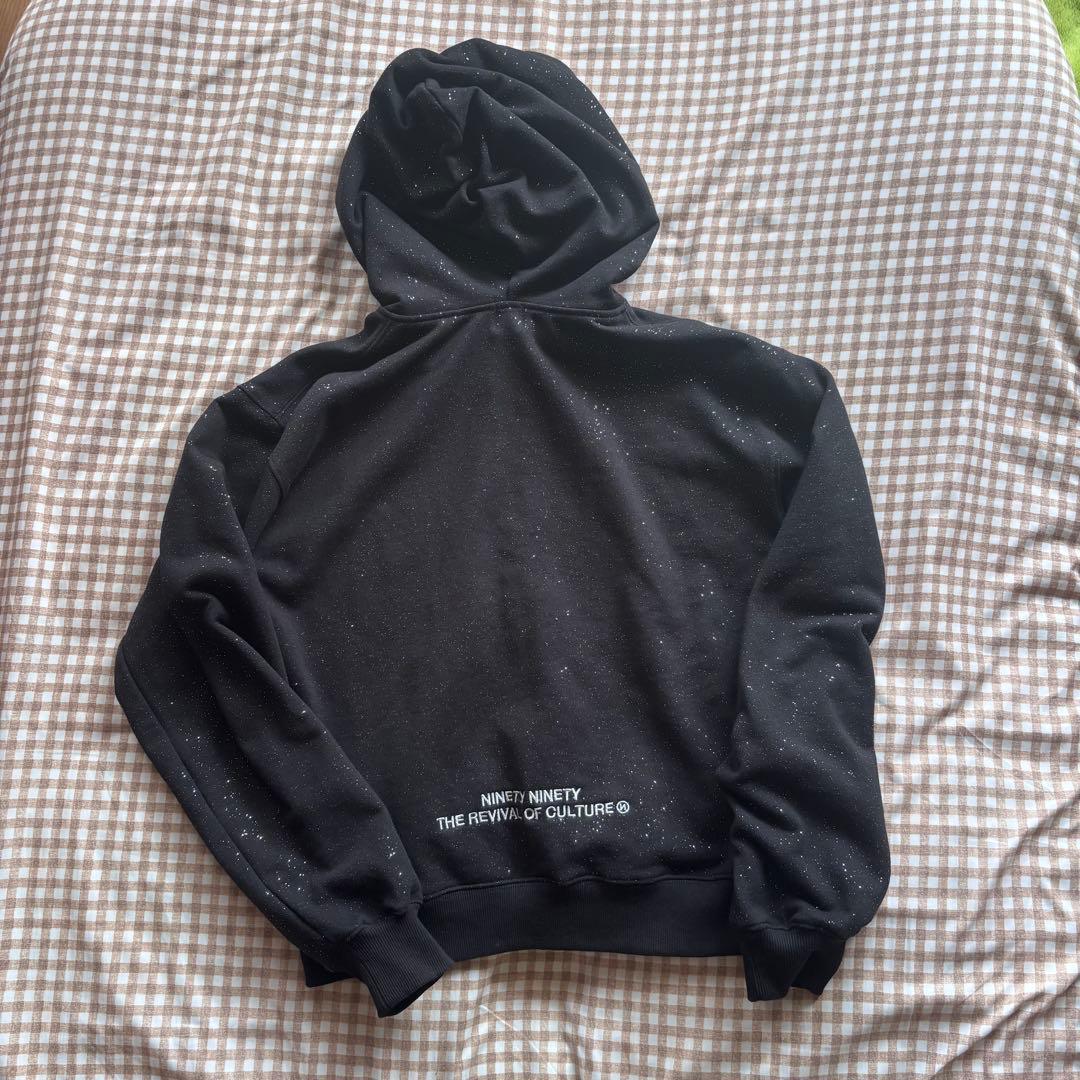 トップス 9090 girl Logo Glitter LightZip Hoodie