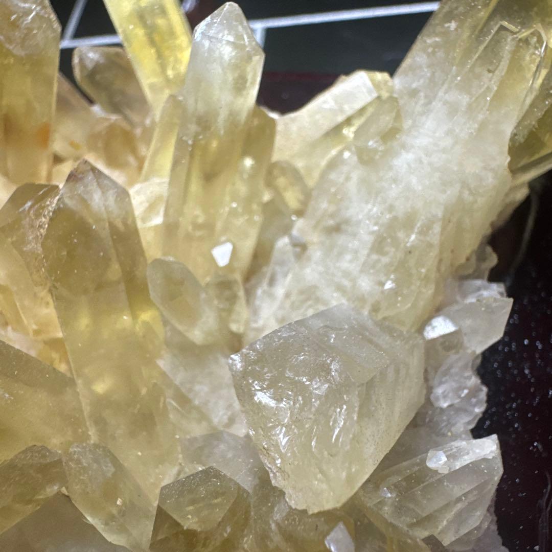 【高品質】天然シトリンクラスター 台座付 おまけ付