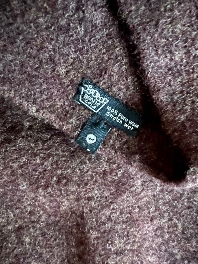 cecilie telle ハイネック　ポンチョ　ブラウン