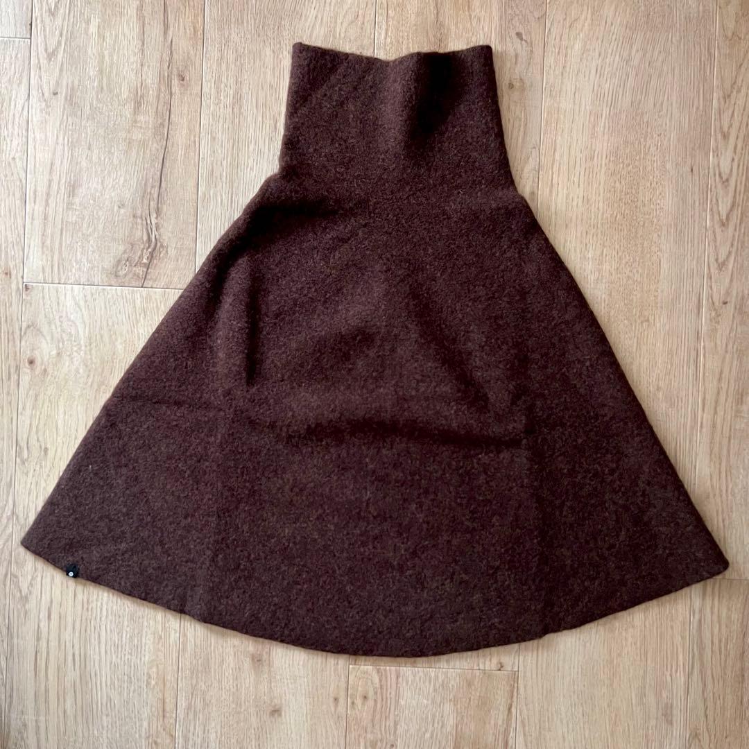 cecilie telle ハイネック　ポンチョ　ブラウン