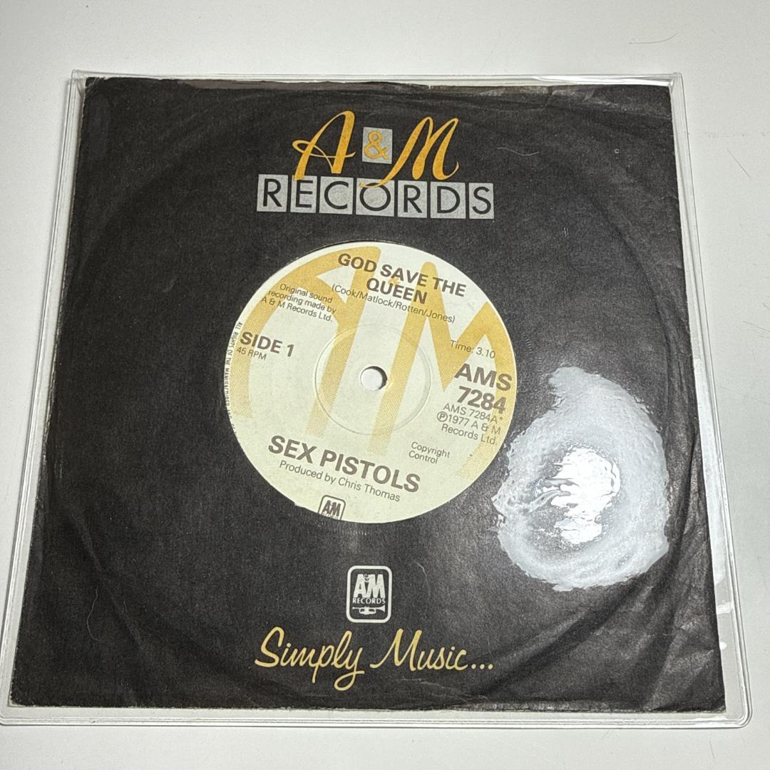 Sex Pistols☆A&M 発禁 UK REPRO 7″☆鬼クソ激レア盤