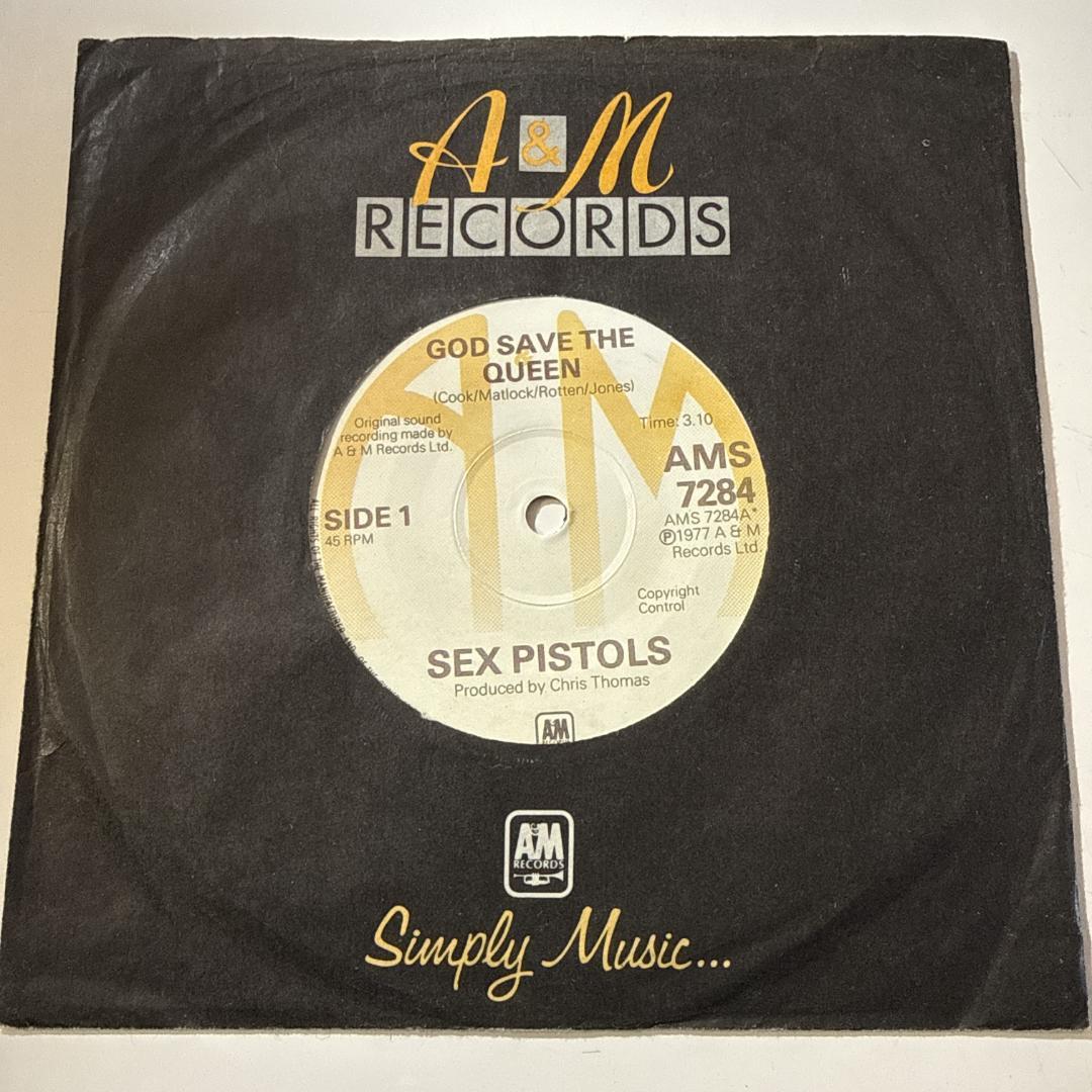 Sex Pistols☆A&M 発禁 UK REPRO 7″☆鬼クソ激レア盤