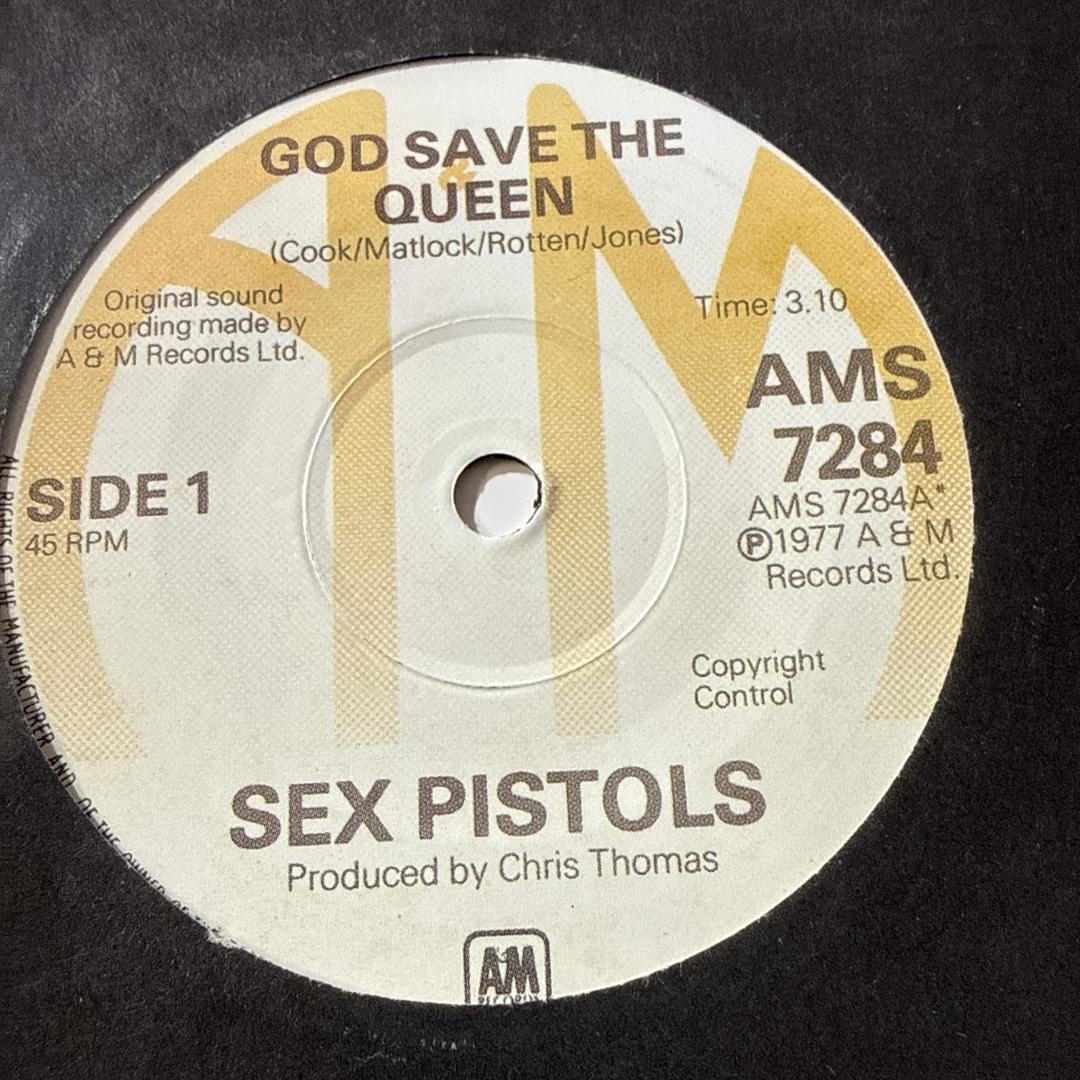 Sex Pistols☆A&M 発禁 UK REPRO 7″☆鬼クソ激レア盤