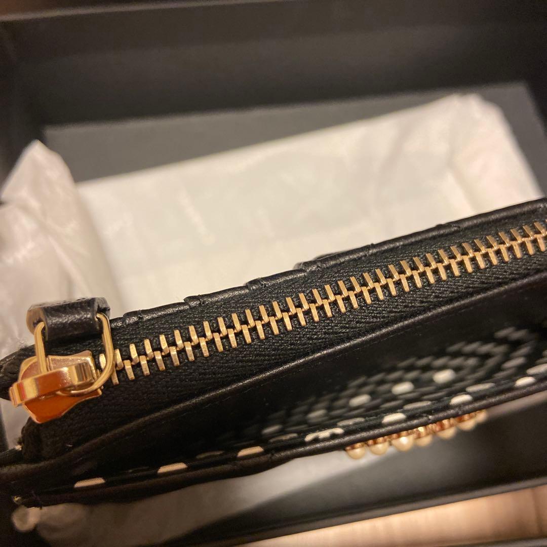 シャネルフラグメントケース♡人気黒♡限定ロゴ♡レアパール♡未使用♡ドット